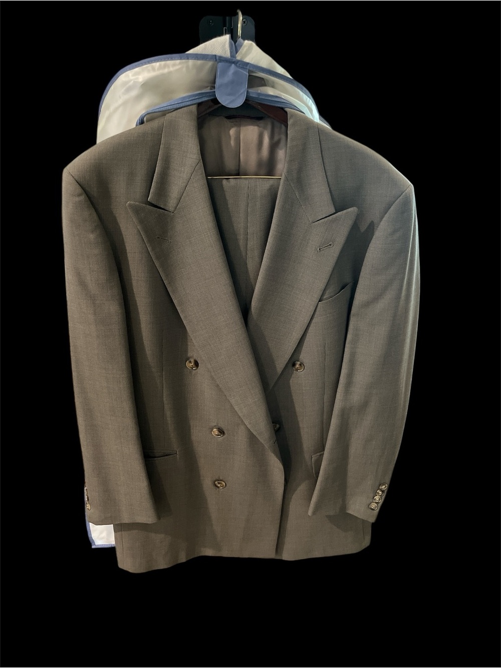 Max Schaffner & Marx Classic Double-Breasted Men's Gray Suit
44 Regular